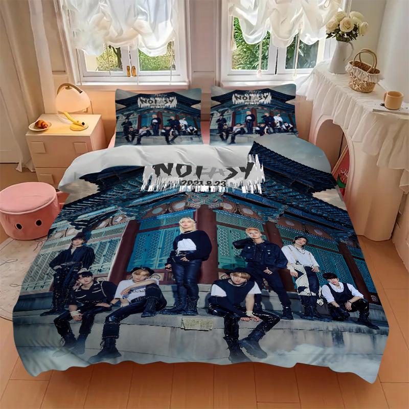 Kpop Group'S Traditional Fusion Print 3Pcs Bedding Setduvet Cover With 2 Bedropillowcase Home Birthday Gift