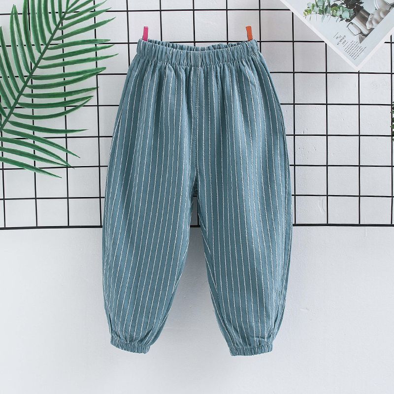 Children's Mosquito Repellent Pants Boys' Summer Thin Cotton Pants Baby's Outer Lantern Pants Girls' Leg Binding Pants