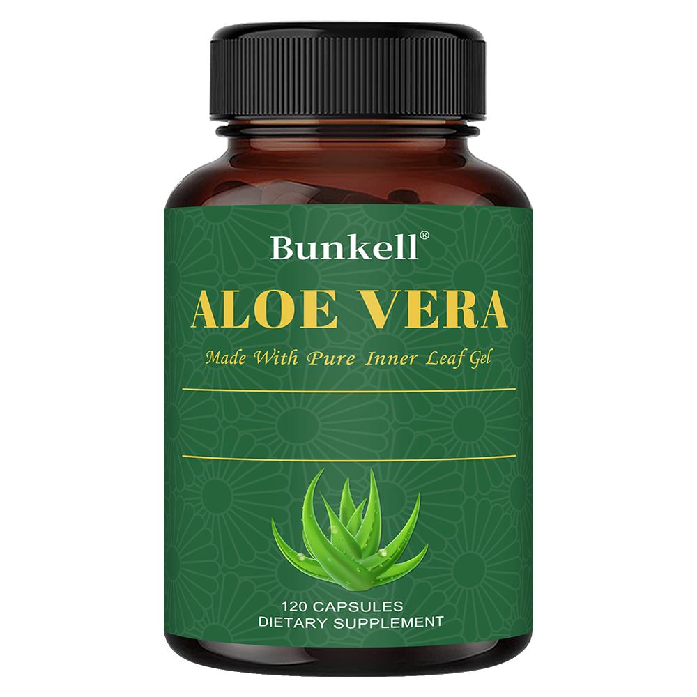 Organic freeze-dried aloe vera 180 mg, 120 capsules