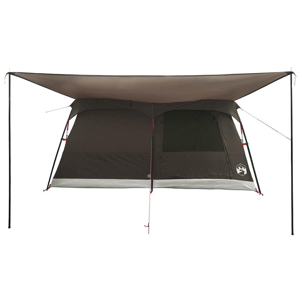 Family Tent Brown & Grey 500 x 400 x 230 cm Polyester and Steel