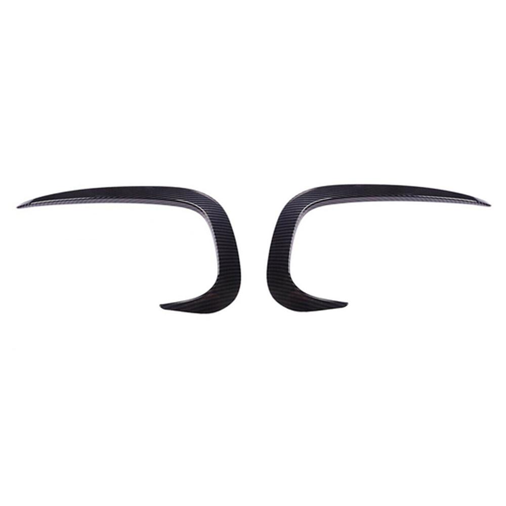 Chrome/Carbon Fiber Front Fog Lamp Light Eyebrow Cover Trim Front Bumper Cover Foglight Trim For Mercedes-Benz GLB200 2020+