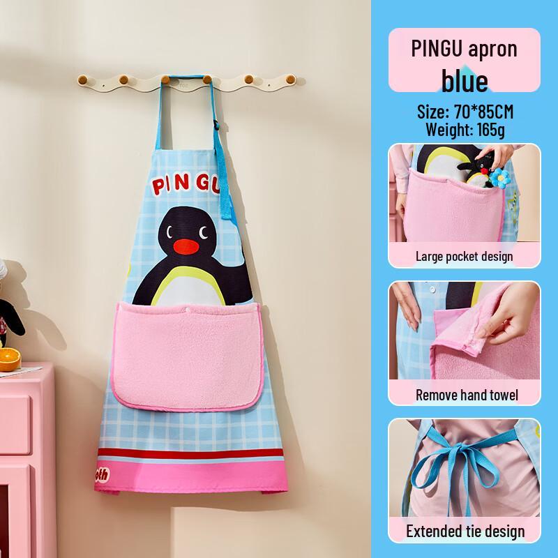Nosh & Pingu Waterproof Wipe-Hand Kitchen Apron