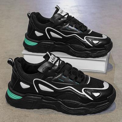 Scarpe Sportive da Uomo con Tomaia in Rete Moda Trend Nero Basse 2025 Scarpa in Promozione Senza Pelle Prezzo Outdoor Salto Scarpe da Ginnastica Casual da Uomo
