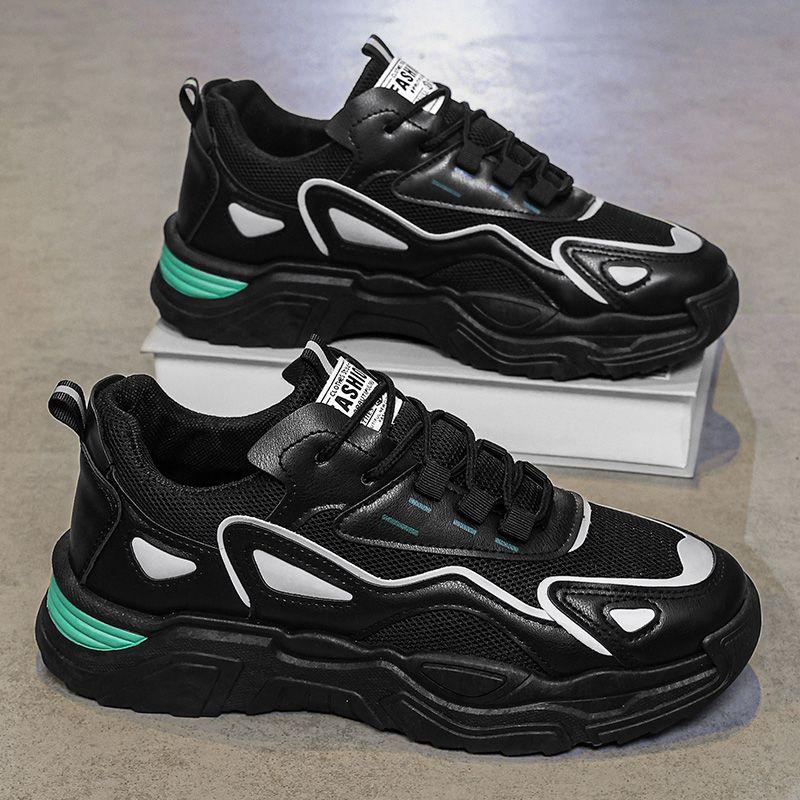Fashion Mesh Upper Male Sports Shoes Black Low-Top Trend 2025 Shoe in Promotion Without Leather Price Outdoor Jump Men's Casual Sneakers