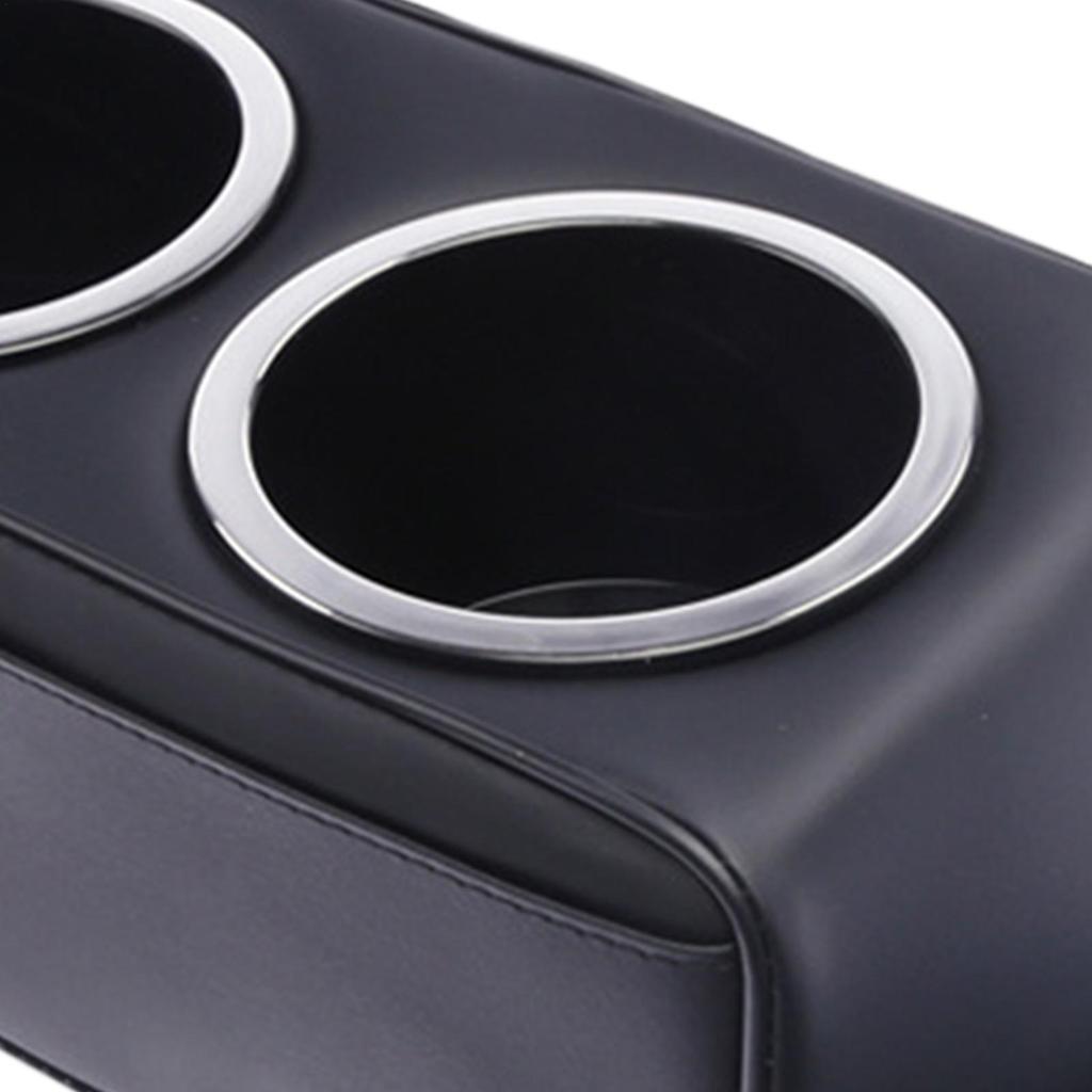 Car Cup Holder Leather Vehicle Accessories Couch Drink Holder Car Backseat Organizer For Cell Phone Snack Remote Water Bottle