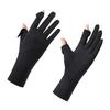 Sun Protection Gloves, Ultra Thin Full Finger Driving Gloves, Anti-Slip Palm, Ice Silk UV Protection Gloves for Women Cycling Hiking