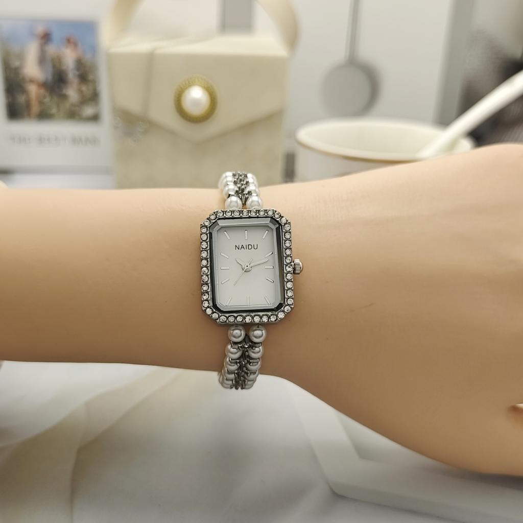 Bracelet Jewelry Watch Women's Niche Trend French Imitation White Pearl Ladies