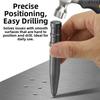 Carbide Tip Manual Center Punch Tool with Non Slip Grip for Precision Marking on Wood Aluminum Iron Glass