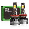 100W Four Copper Tube Led Car Light H7 High Power H1h11 Super Bright H4 Car Led Headlight 12V24V General Purpose Light