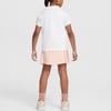 Nike Skirt Set Swoosh Game Match Tennis Polo Collar Simple Comfortable Short Sleeve Kids Sets Echo-Pink IB8452-622
