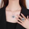 Jewelry Copper Bottom Pearl Plated Vintage Round Set Female 14Mm