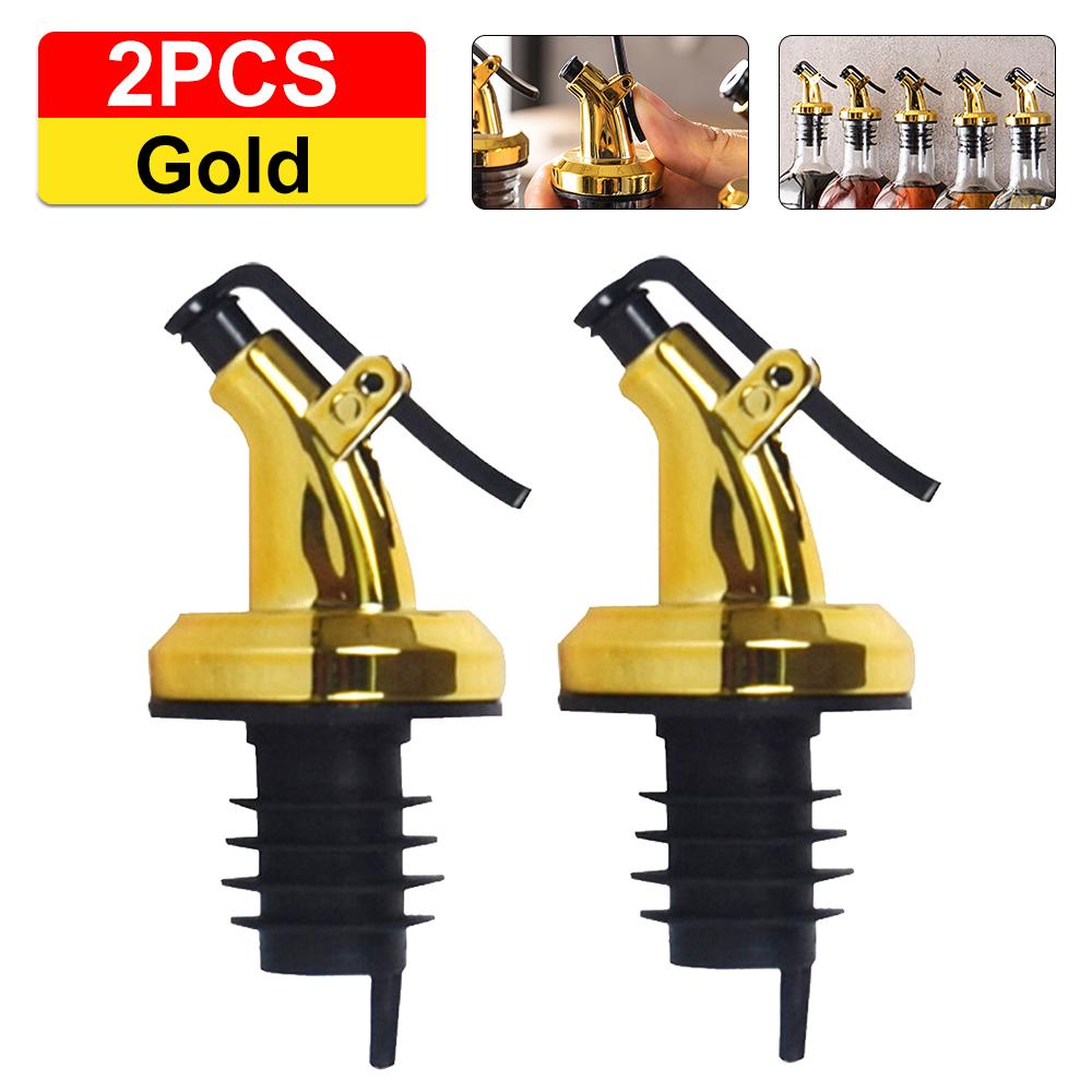 1-5PCS Kitchen Oiler Olive Oil Dispenser Pourer Whisky Liquor Oil Wine Bottle Pourer Cap Spout Stopper Mouth Dispenser Gadgets