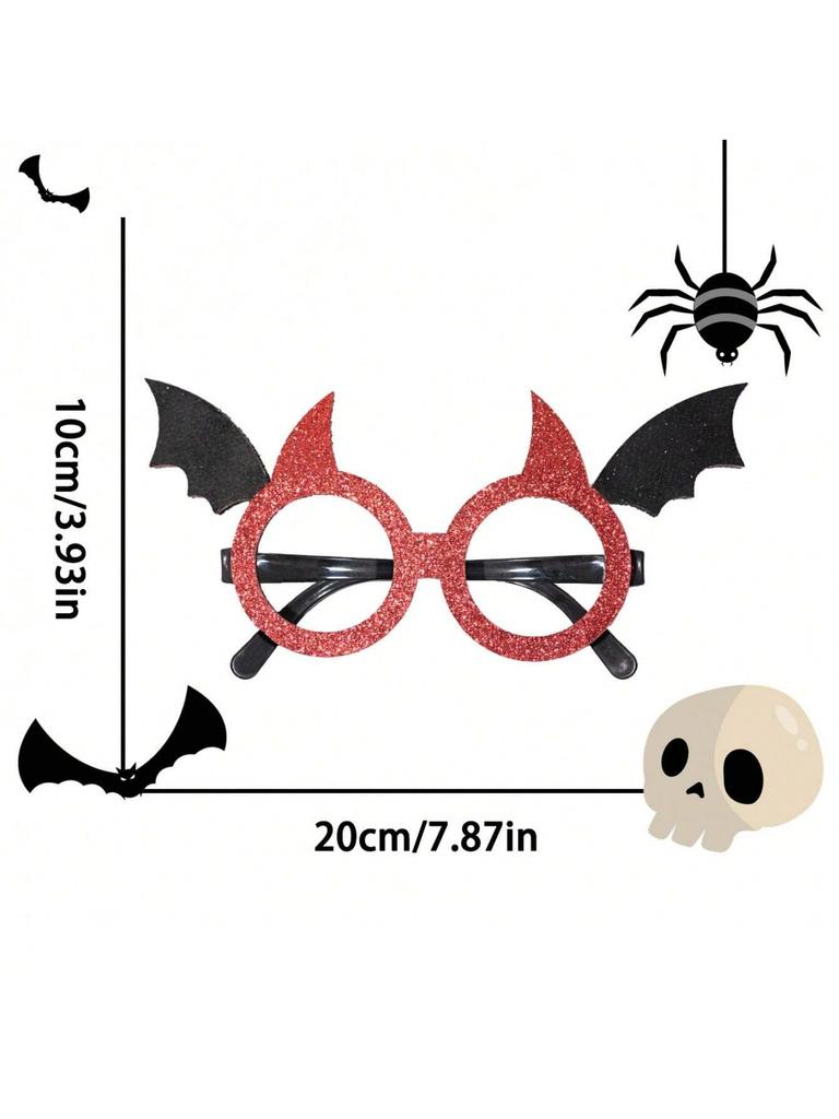 Halloween Glasses Unique Party Glasses Pumpkin Glasses Funny Eyeglass Frame for Adult's Photography Props Ghost Festival