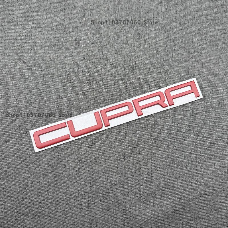 

3D Car Rear Trunk Words Letters Logo Badge Emblem Decals Sticker For FIAT Bravo 500 Freemont Body CUPRA Decoration Accessories красный