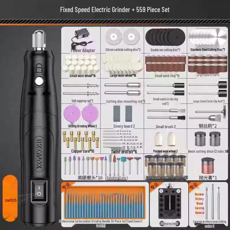 Mini Electric Handheld Grinder: Jade Wood Carving, Polishing, Engraving, Cutting Tool