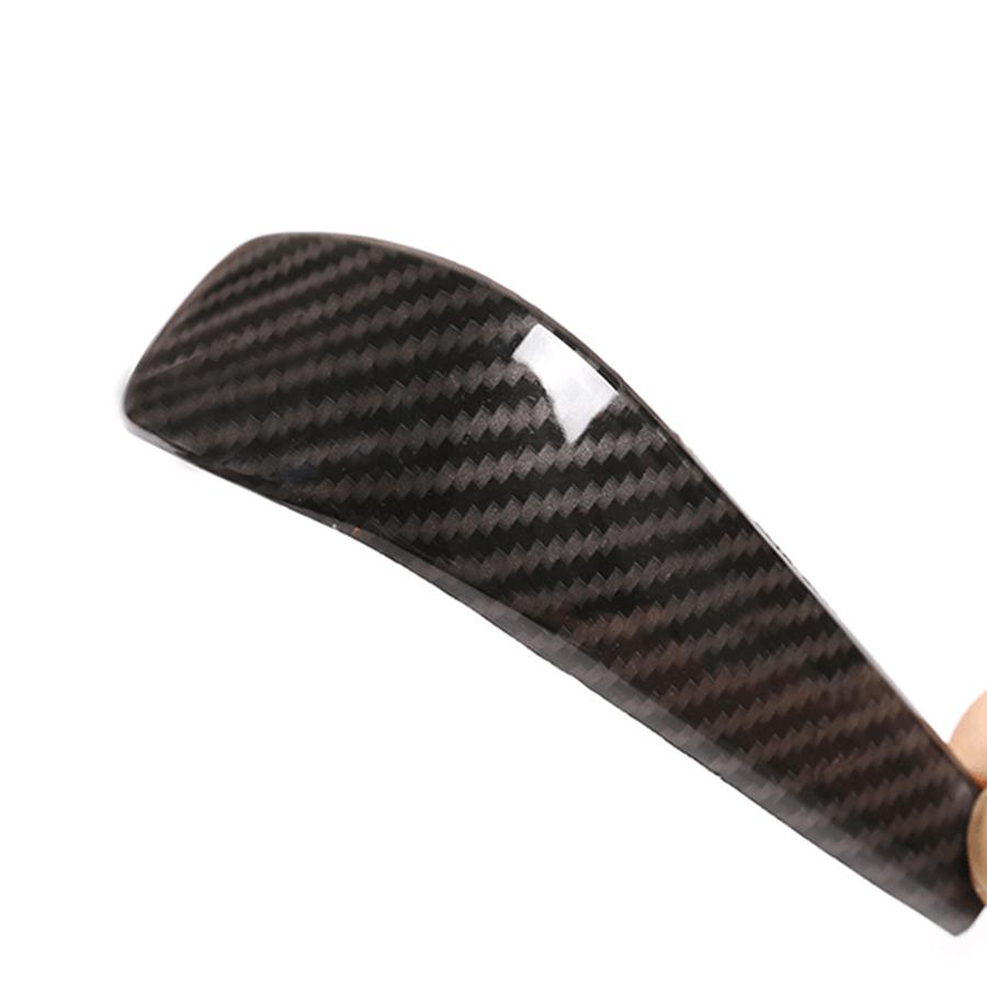 US Carbon Fiber Look Gear Shift Knob Head Cover For BMW 3 Series E90 E91 E92 E93