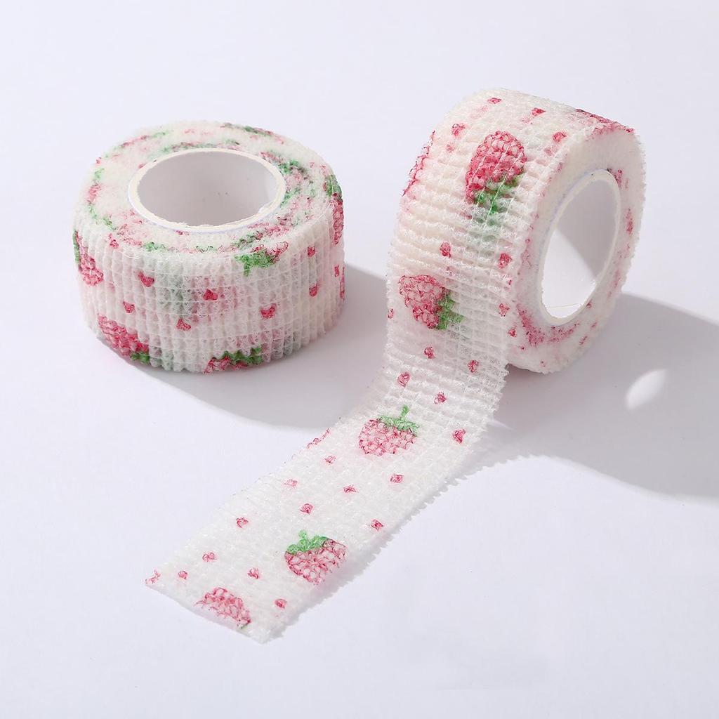 Cute Cartoon Elastic Finger Bandage - Non-woven, Self-adhesive, Durable Student Anti-Wear Wrap
