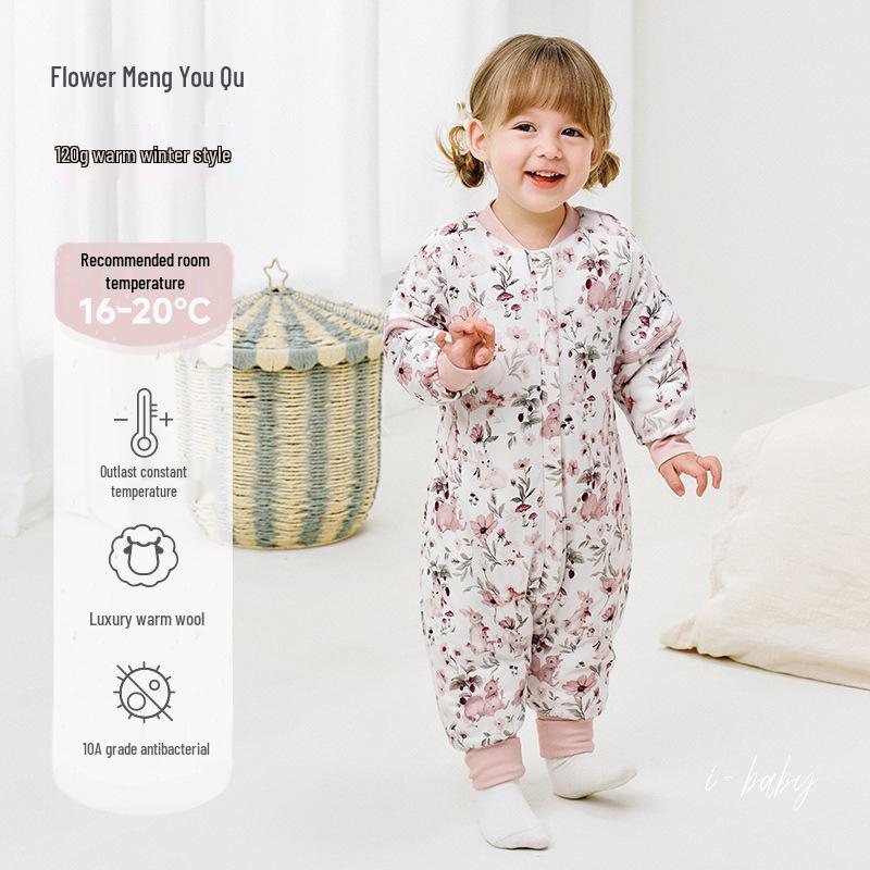iBaby Wool Baby Sleeping Bag - Autumn/Winter Anti-Kick Quilt