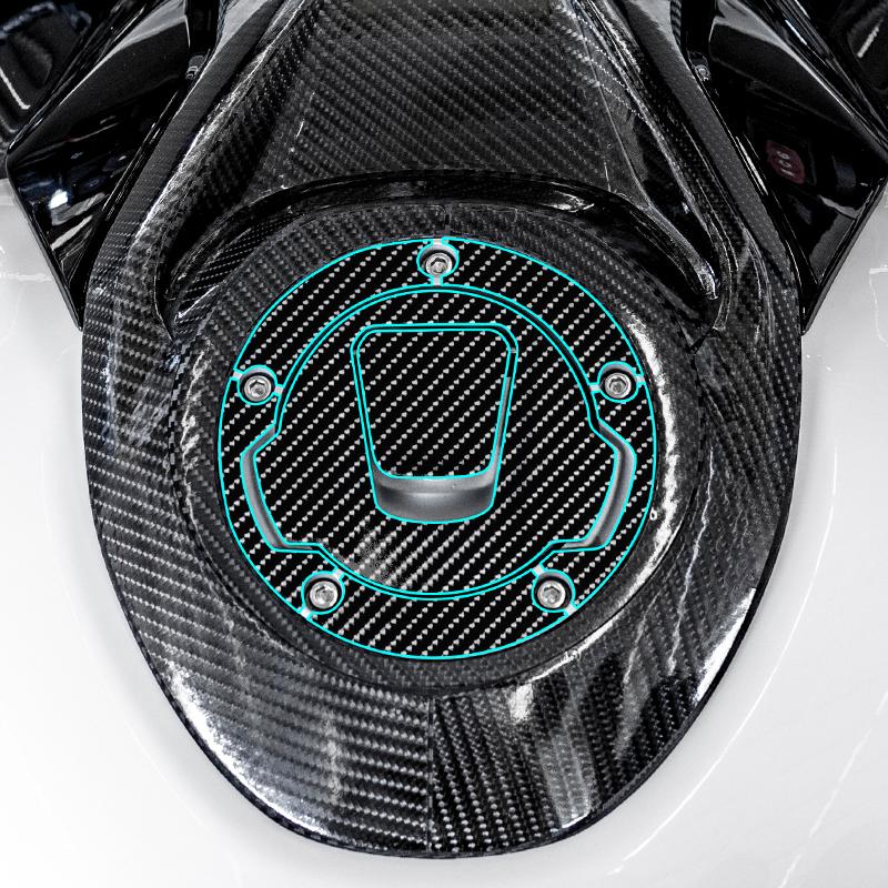 For 2025 CFMOTO 450SRS - Carbon Fiber Protection Sticker Anti-Scratch Stylish Residue-Free Motorcycle Decor