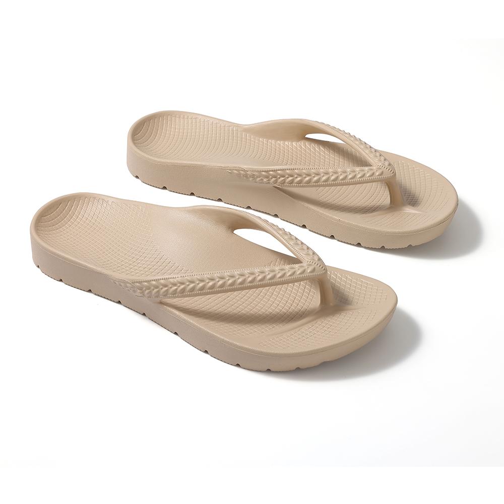 Fashion SmilePoP Fashion Flip Flops for Women with Arch Support Yoga Mat Comfortable Summer Beach Walking Thong Cushion Sandals Slip On