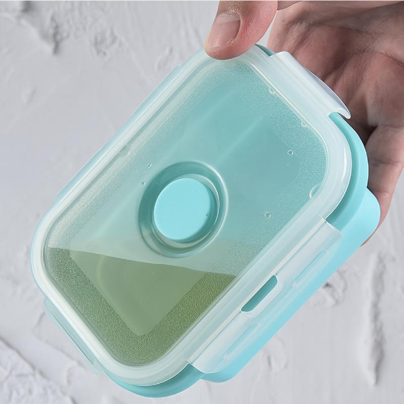 3 Sizes Collapsible Silicone Food Container Portable Bento Lunch Box Microware Home Kitchen Outdoor Food Storage Containers Box