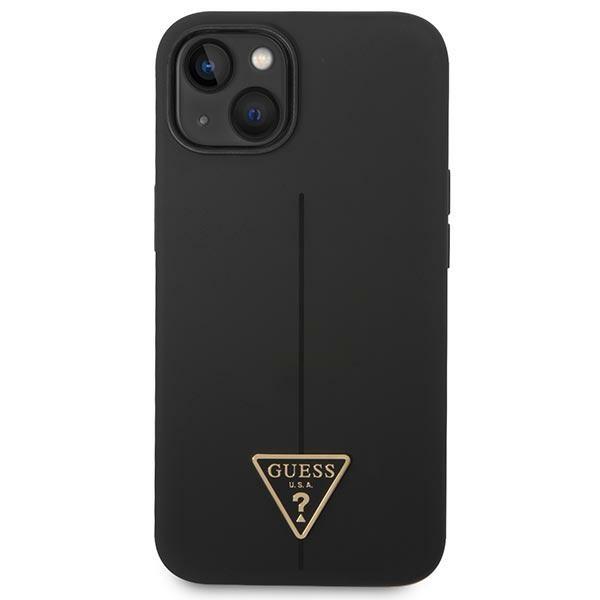 Guess Guhcp14Msltgk Iphone 14 Plus / 15 Plus 6.7 Czarny/Black Hardcase Silicone Triangle