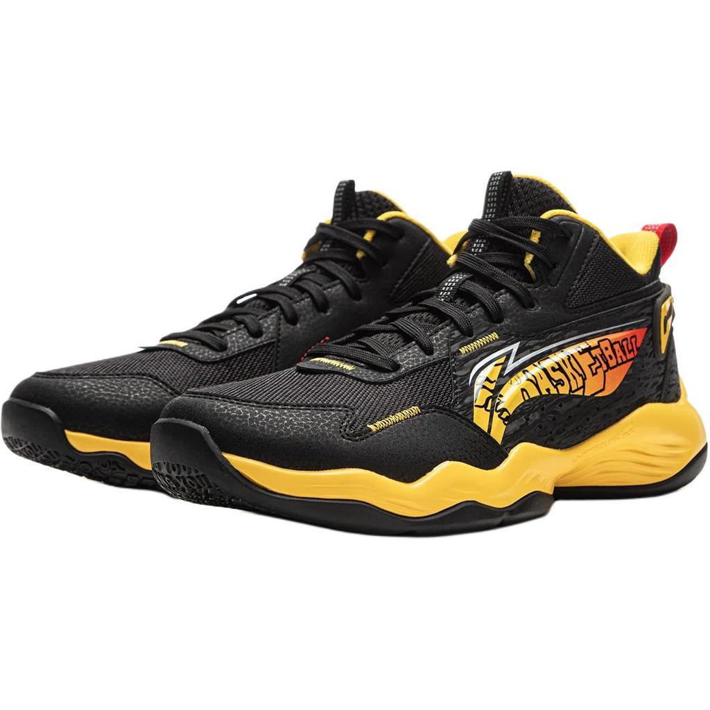 Li Ning Kids Basketball Comfortable Versatile Shock Absorption Low Top Basketball Shoes Kids sneaker Black YKBV103-3