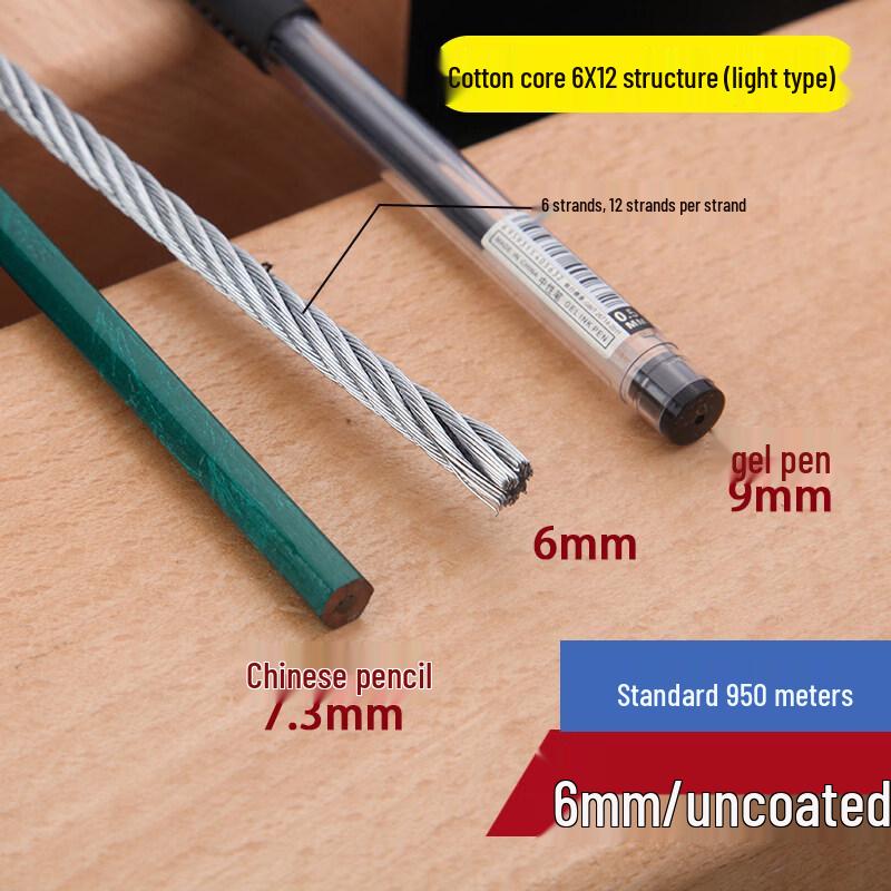 Jun Ding Ying 6mm Galvanized Steel Safety Rope Kit