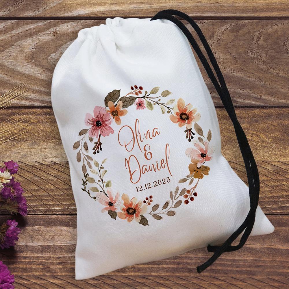 Personalized Engagment Party Hangover Kit Floral Wedding Welcome Favor Bags Couples Favor Bridal Shower Bachelorette Party Decor