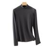Women's Modal Cashmere Silk Thermal Turtleneck Long-Sleeve Top for Autumn & Winter