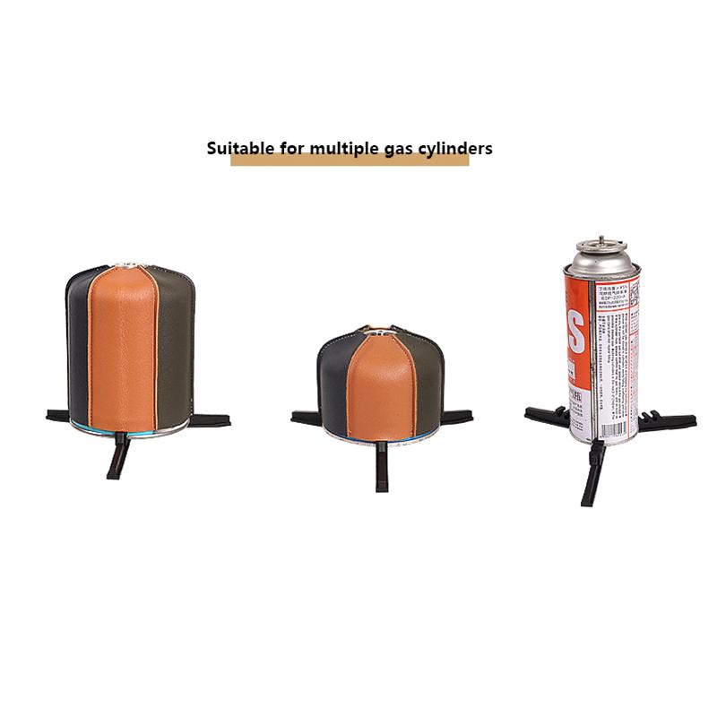 Portable Foldable Gas Bottle Tripod Stand Outdoor Camping Gas Tank Bracket Foldable Canister Tripod Stand Base For Gas Cartridge