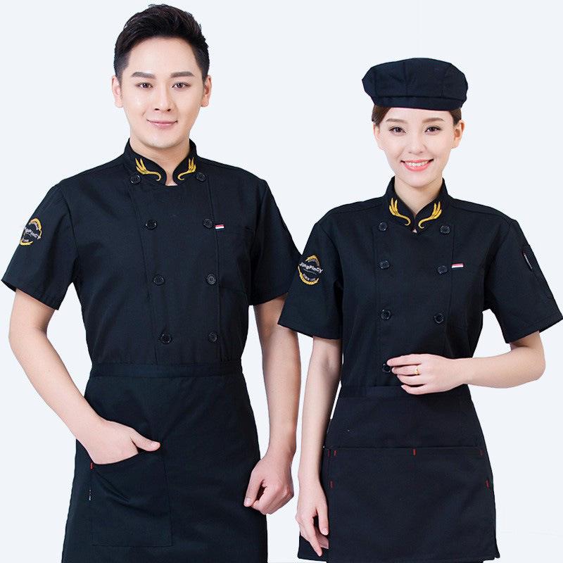 Men's Summer/Winter Chef Uniform: Short & Long-Sleeved Options for Hotel, Restaurant, Canteen, and Bakery.