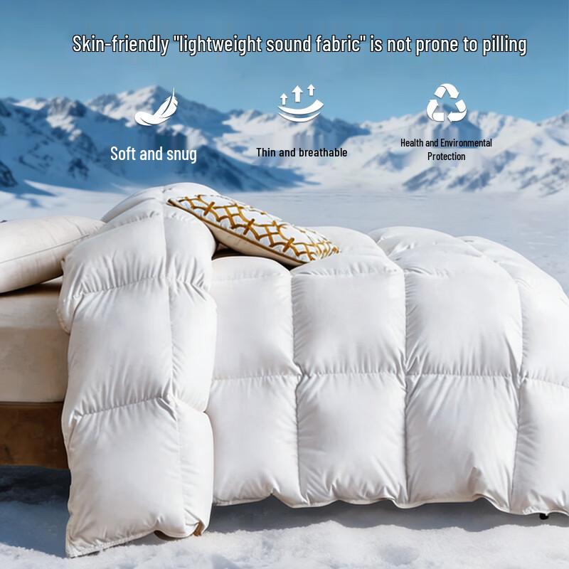 Nanjiren 100% White Goose Feather Fiber Winter Comforter