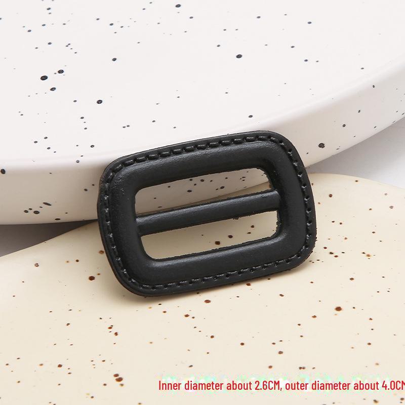 

Ремень для пальто-ветровки из искусственной кожи с пряжкой цвета черного кофе, регулируемая пластиковая квадратная трехскоростная пряжка.