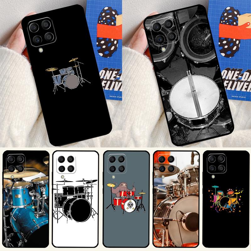 Musical Instrument Drum For Samsung Galaxy M16 M06 M12 M55 M15 M35 M14 M34 M54 M11 M21 M31 M13 M33 M53 M32 M52 Case
