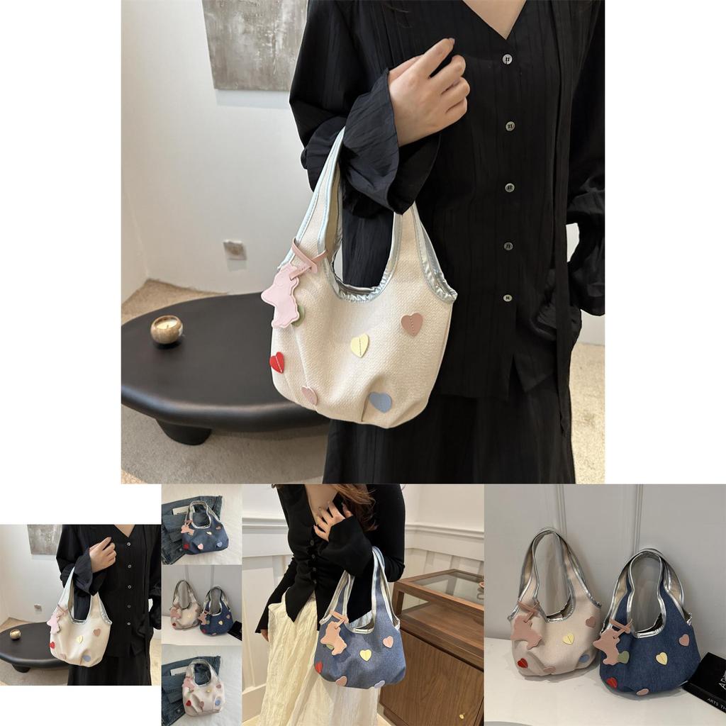 Chic 2024 Korean Floral Handheld Tote Bag With Simple Aesthetic Design Ideal For Everyday Use