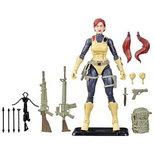 G.I. Joe Classified Series Retro Card Back Scarlett, Collectible 6-Inch Action Figure with 17 Accessories