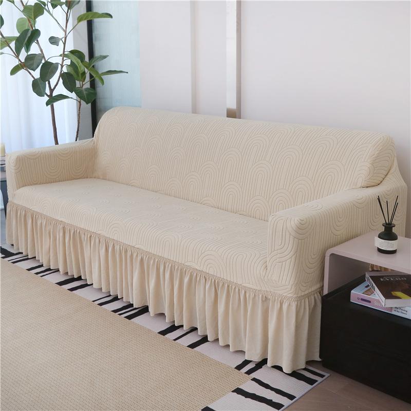 Skirt Sofa Cover Series: Knitted Jacquard Temu