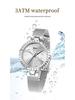 Oufanni Women's Sunburst Quartz Watch with Cowhide Strap – Waterproof, Fan-Shaped Versatile Design, Model 1643.