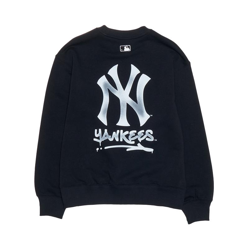 New MLB New York Yankees Sweatshirt Unisex Black 3AMTB0551-50BKS