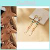 2023 Fall Stylish Fashion Colorful Irregular Natural Stone Earrings For Urban Women