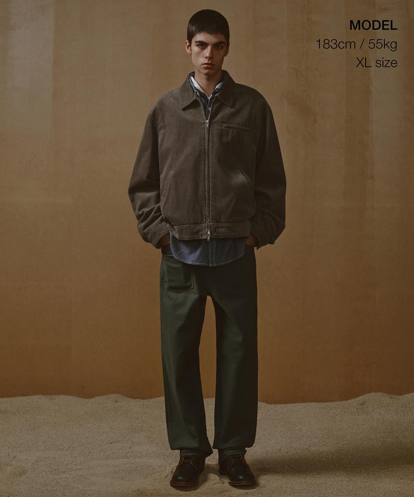 Musinsa Standard 8W Corduroy Work Jacket [Taupe Beige]
