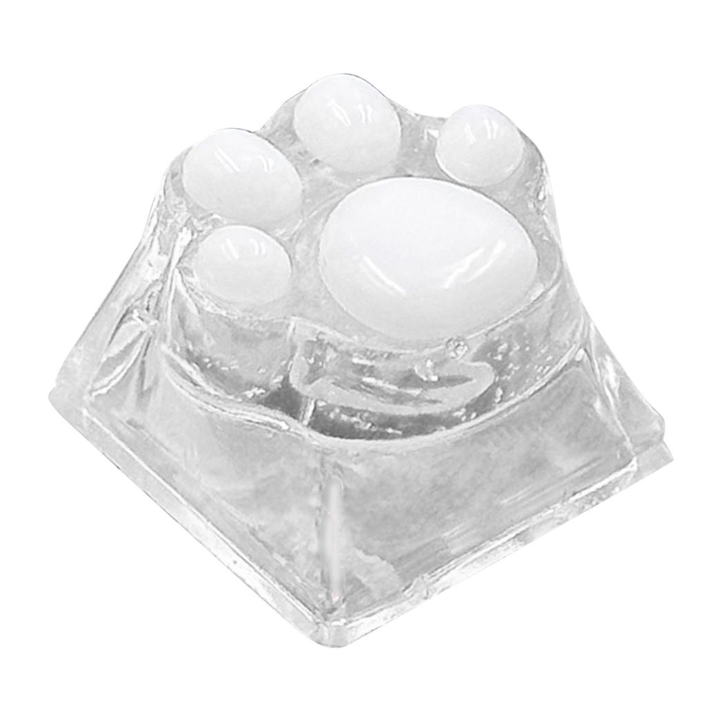 Lovely Cat Claw Resin Keycap for Mechanical Keyboard with Backlights Computer Keyboard Keycaps Replaces
