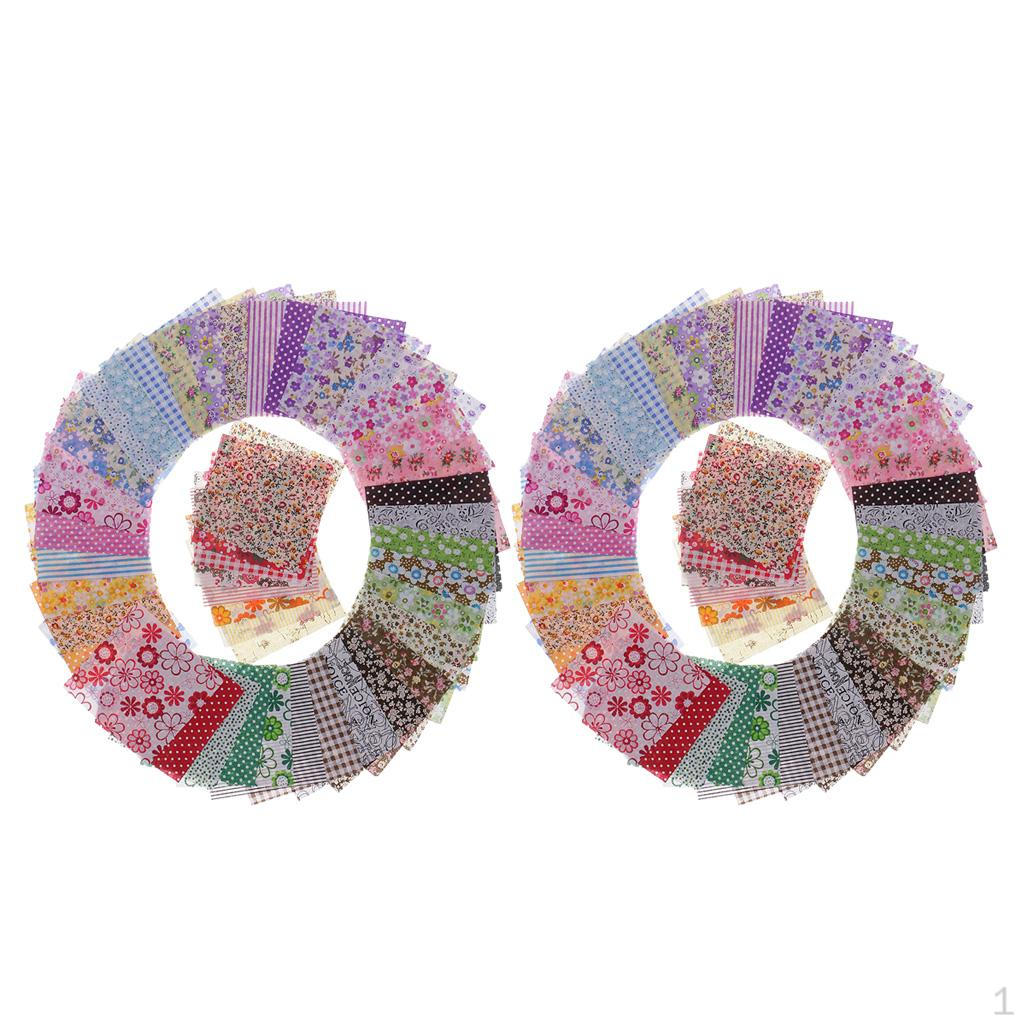 

Набор ткани с цветочным принтом 100 шт. для пэчворка своими руками x10 см