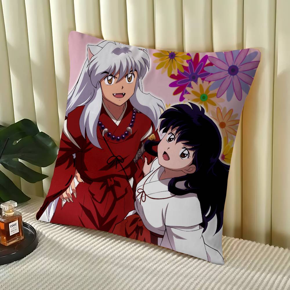 

Anime I-InuYasha 45*45cm Cushion Cover Pillow Cover Decor Pillowcase Home Pillowcase For Couch Pillow 16x16Inch