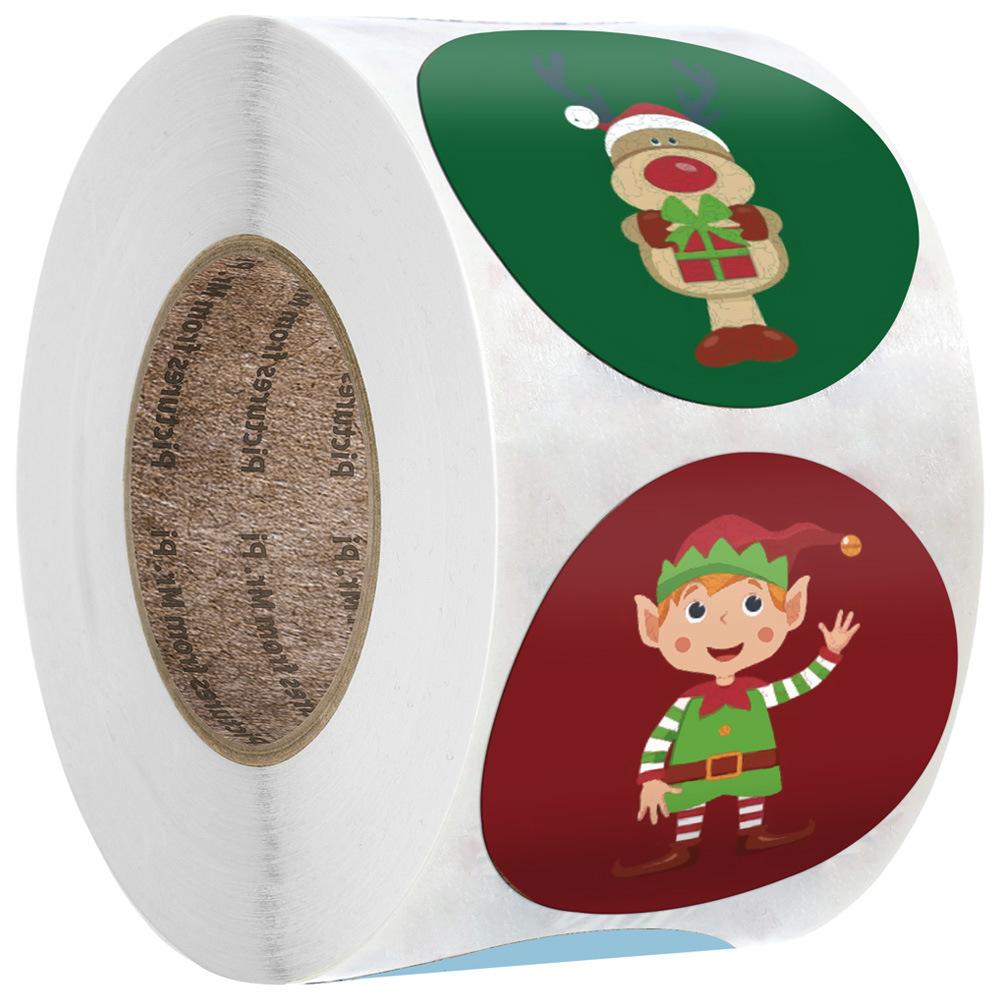 25Mm Merry Christmas Diy Handmade Sticker Package Thank You Label Sealing Stickers Party Festive Decor Supplilies Children Adult