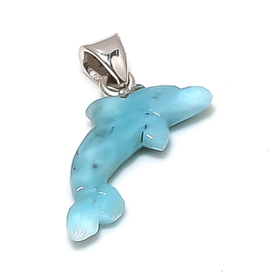 

Натуральный Ларимар Драгоценный камень Ручная работа 925 Стерлинговое серебро Ювелирная подвеска 0,71 W6l52