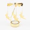 Gol2026 Christmas Tree Snowman Santa Birthday Angel Fairy Spinning Rotating Carousel Candle Holder Tealight Drop Shipping