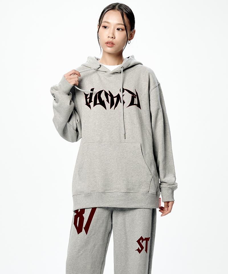 ARTISTWEAR [Set] Atw Homi Hoodie + 87St Wide Elastic Pants_Gy