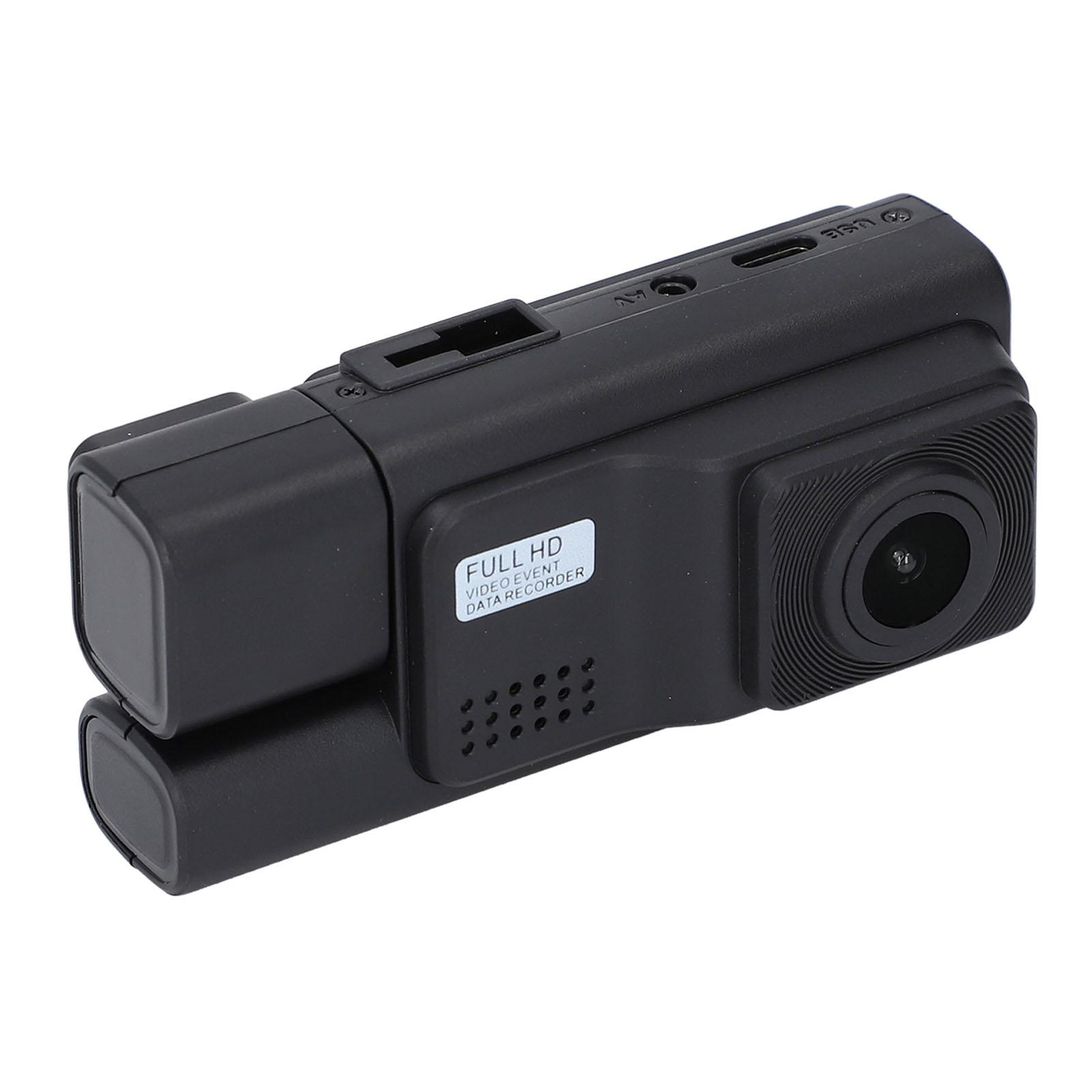 

3-канальный видеорегистратор с экраном 2,0 дюйма, разрешением 1080P, инфракрасным ночным видением, режимом парковки 24 часа, циклической записью